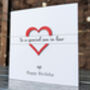 Personalised Birthday Card For Son In Law – Special Elegant Keepsake – Handmade Gift For Son In Law – Milestone Greeting Card, thumbnail 3 of 4