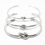 Sterling Silver Friendship Knot Bangle, thumbnail 5 of 10
