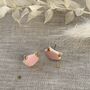 Cute Pink Fox Stud Earrings, thumbnail 6 of 6