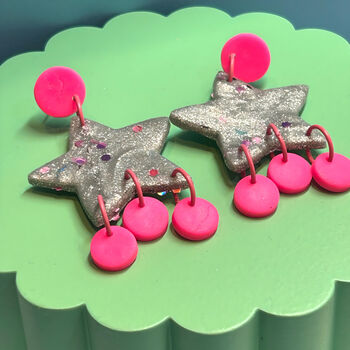 Star Dangle Earrings, 2 of 5