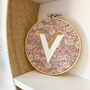 Liberty London Personalised Initial Embroidery Hoop, thumbnail 2 of 7