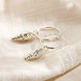 Spiral Shell Hoop Earrings, thumbnail 1 of 4