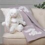 Personalised Beige Bashful Blanket And Bunny Baby Set, thumbnail 1 of 7