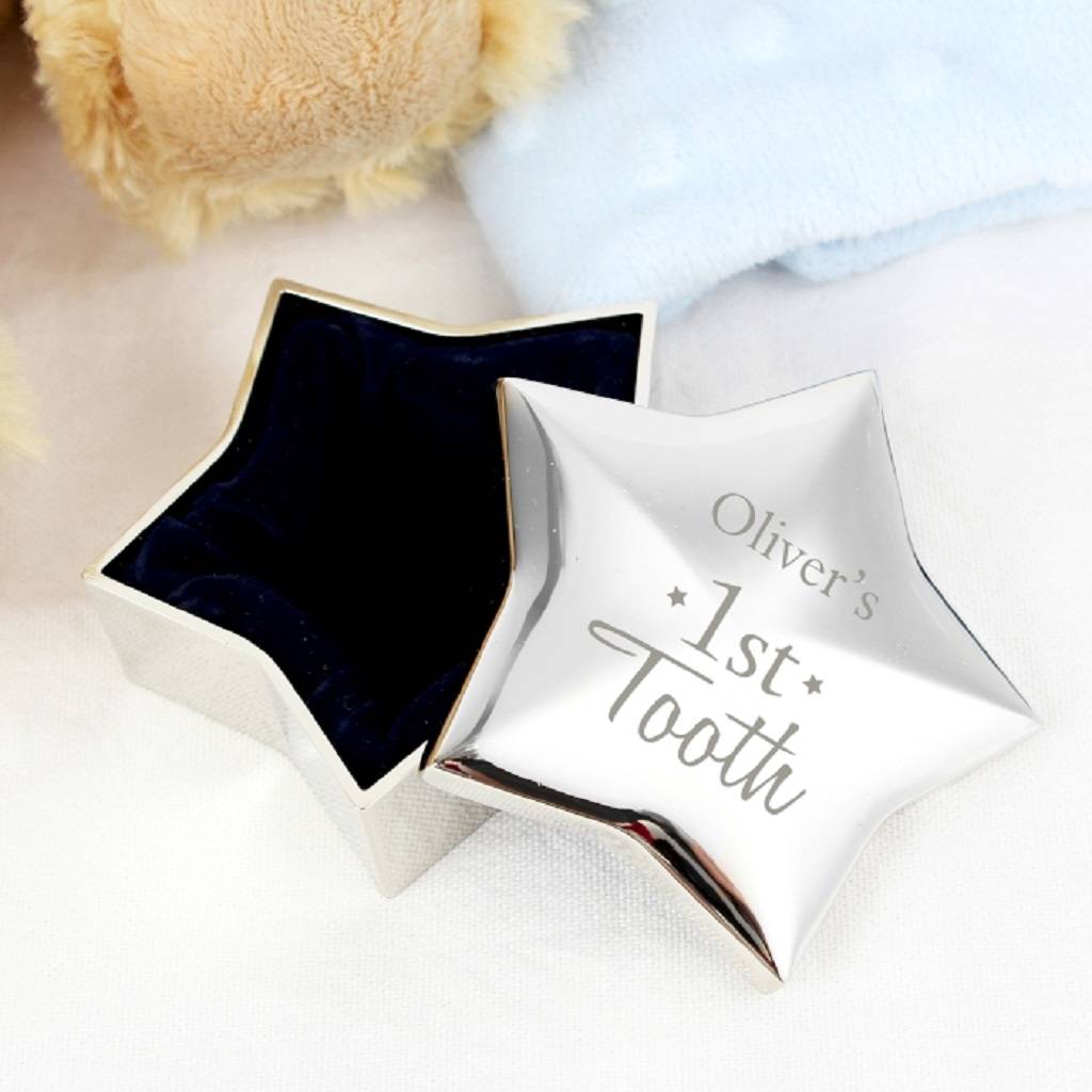 '1st Tooth' Personalised Trinket Box