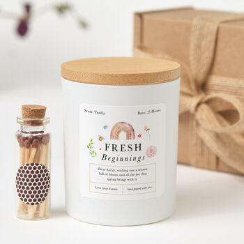 Personalised Fresh Beginnings Candle Gift, 3 of 6
