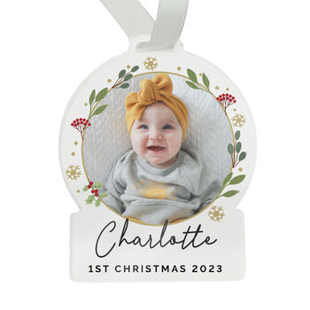 Personalised Photo Upload Christmas Tree Decoration, 5 of 5