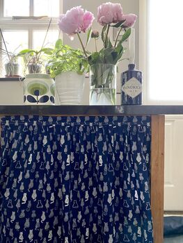 Velcro Sink Skirt, Bespoke Cabinet Curtains, Cat Litter Tray Cover, 3 of 6