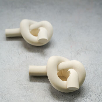 Knot Shaped Candlestick Holder, 2 of 8