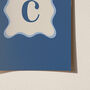 Personalised Initial Print With Wavy Border, thumbnail 8 of 11