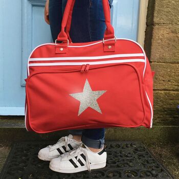 Weekend Bag With Glitter Star, 5 of 8