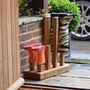 Personalised Wooden Welly Boot Floor Stand, thumbnail 2 of 5