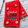 Coolest Dad By Par Novelty Golf Towel, thumbnail 1 of 9