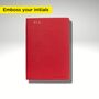 Personalised Hugo Boss Lined Notebook – Red A6, thumbnail 1 of 6