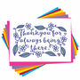 Floral Thank You For Being There Card, thumbnail 4 of 4