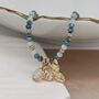 Crystal Bead Bracelet With Bee Charm And Round Crystal, thumbnail 2 of 4