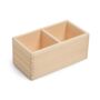 Rectangular Wooden Storage Box With Two Comparments, thumbnail 1 of 2