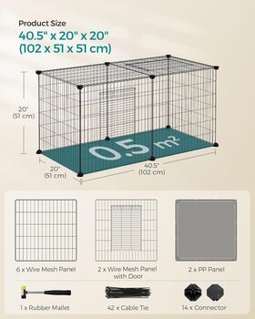 Xl Pet Cage Small Animal Enclosure With Doors, 2 of 7