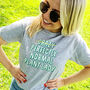 Crazy, Perfectly Normal Plant Lady Organic T Shirt, thumbnail 1 of 2