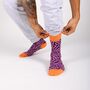 Roots Purple Afropop Socks, thumbnail 1 of 5