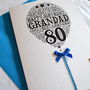 80th Happy Birthday Balloon Sparkle Card, thumbnail 4 of 12