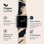 Abstract Monochrome Vegan Leather Apple Watch Band, thumbnail 2 of 7