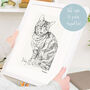 Personalised Cat Line Drawing, thumbnail 1 of 11
