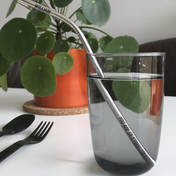 Personalised Stainless Steel Drinking Straws, 3 of 11