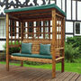 Garden Three Seater Arbour Garden Arch Seat, thumbnail 1 of 10