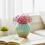 Iridescent Blue And Pink Sea Shell Flower Vase, thumbnail 4 of 7