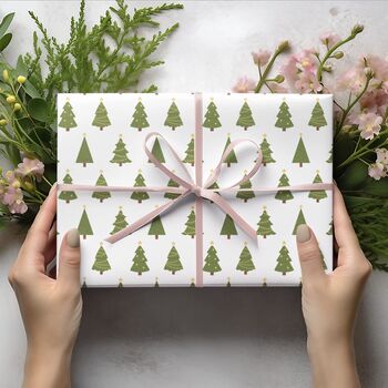 Luxury Quality Christmas Tree's Gift Wrapping Paper, Superior Thickness, 7 of 9