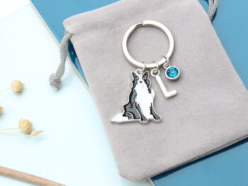 Personalised Border Collie Keyring, 9 of 11
