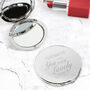 Personalised 'You Look Lovely Today' Round Compact Mirror, thumbnail 1 of 4