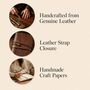 Handmade Vintage Leather Journal With Lock For Writing, thumbnail 7 of 12