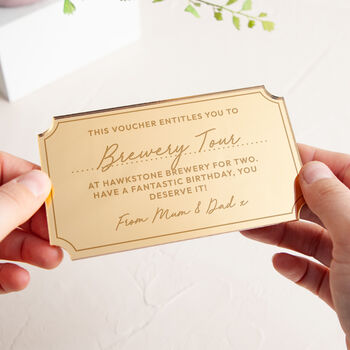 Personalised Acrylic Voucher Keepsake, 2 of 6