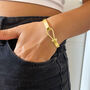 Personalised Sterling Silver Hook Bangle Graduation Gift, thumbnail 4 of 8