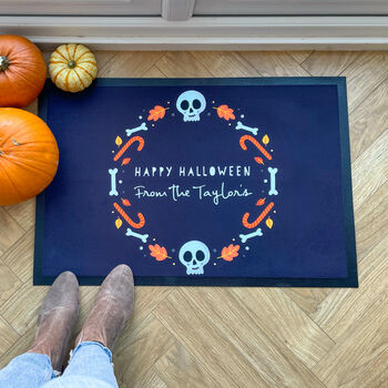 Personalised Halloween Family Name Doormat, 5 of 5