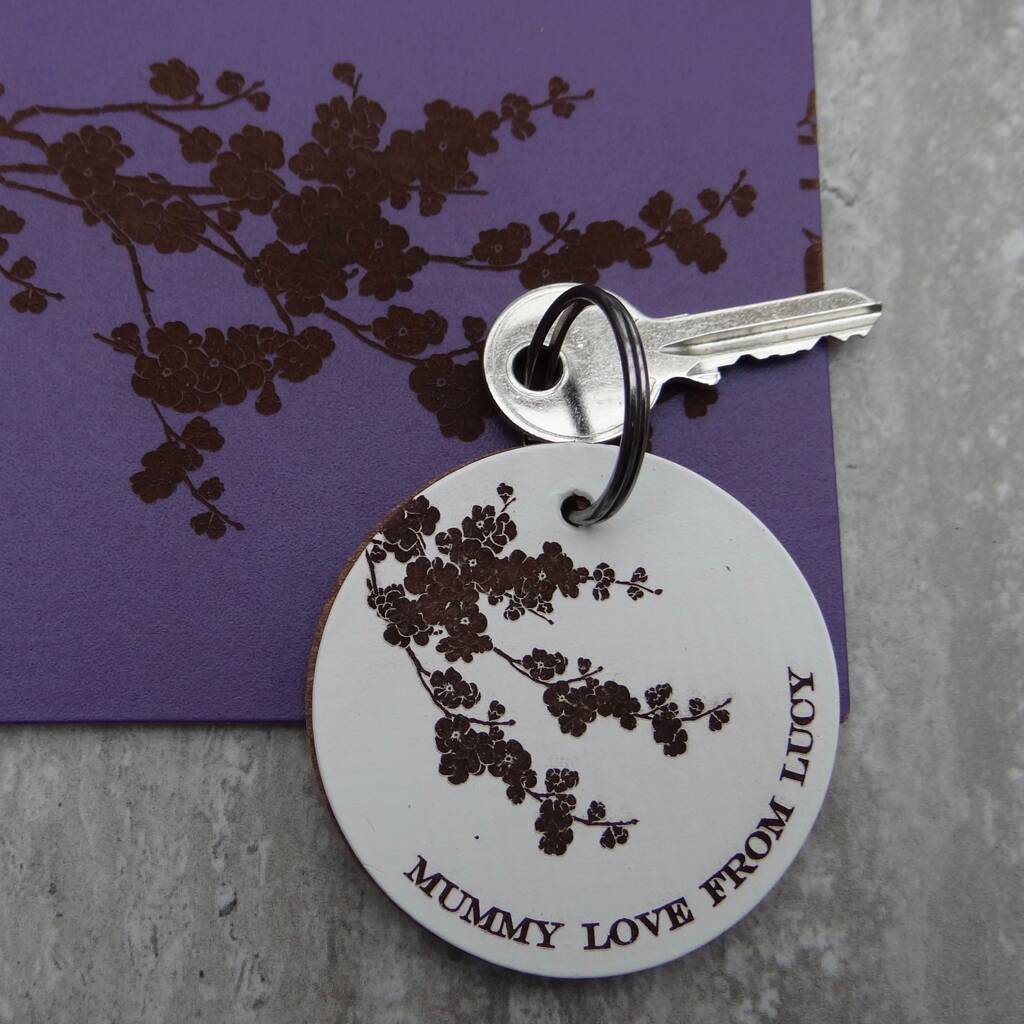 Image of Engraved Leather Keyring Or Luggage Tag