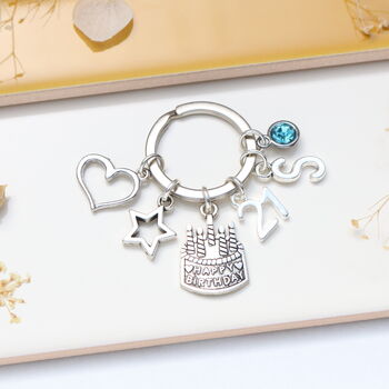 Personalised 21st Birthday Keyring, 5 of 9
