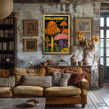 Psychedelic Mushroom Framed Artwork Spellbound, 2 of 8