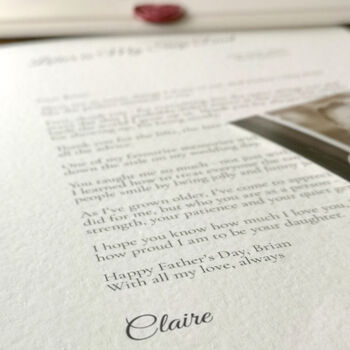 A Letter To My Stepdad Personalised Keepsake, 4 of 12