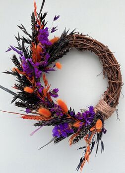 Dried Flower Halloween Wreath, 7 of 7