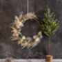 Dried Flower Hoop In Wintery Shades, thumbnail 1 of 5