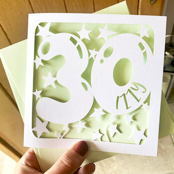 Personalised Balloon 30th Birthday Card, 2 of 4