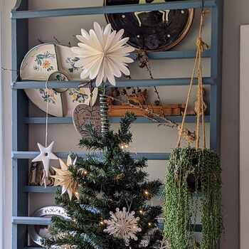 White Paper Star Christmas Tree Topper | Fair Trade, 5 of 5