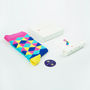 Geometric Cotton Socks Inspired By David Hockney, thumbnail 1 of 7