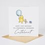 Winnie The Pooh 1st Birthday Grandson Card *Fully Personalised, thumbnail 1 of 6