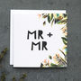 'Mr + Mr' Gay Wedding Card, thumbnail 1 of 3