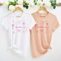 Bridal Party Bow T Shirt Hen Party Gift, thumbnail 1 of 11