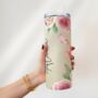 Personalised Pink Flowers Insulated Tumbler Bottle, thumbnail 6 of 6