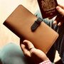 Leather Travel Document Wallet, thumbnail 1 of 8